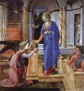 Fra Filippo Lippi The Annunciation with two kneeling donors china oil painting reproduction